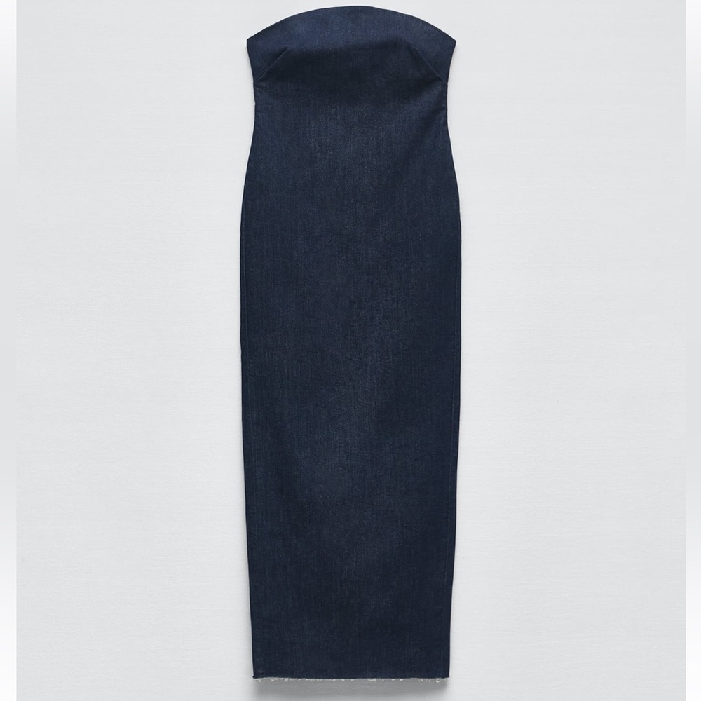 Zara fitted denim dress